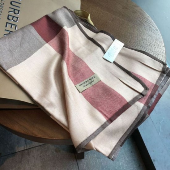 Replica Burberry classic thin section encryption texture velvet scarf Brown