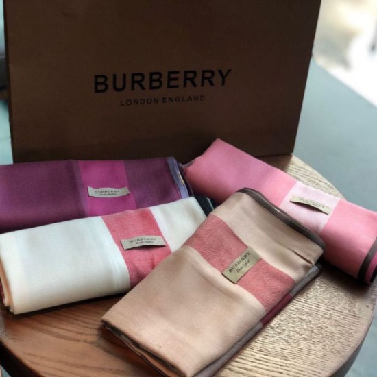 Replica Burberry classic thin section encryption texture velvet scarf Brown