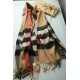 Fake Burberry Classic Check Cashmere Shawl 70 x 200 Brown Replica