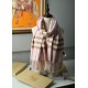 Replica Burberry Classic Check Cashmere Shawl 70 x 200 Pink