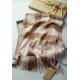 Fake Burberry Classic Check Cashmere Shawl 70 x 200 Apricot Replica