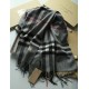 Fake Burberry Classic Check Cashmere Shawl 70 x 200 Gray Replica