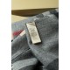 Fake Burberry Classic Check Cashmere Shawl 70 x 200 Gray Replica