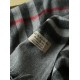 Fake Burberry Classic Check Cashmere Shawl 70 x 200 Gray Replica