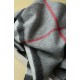 Fake Burberry Classic Check Cashmere Shawl 70 x 200 Gray Replica