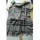 Fake Burberry Classic Check Cashmere Shawl 70 x 200 Gray Replica