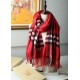 Replica Burberry Classic Check Cashmere Shawl 70 x 200 Red