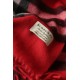 Replica Burberry Classic Check Cashmere Shawl 70 x 200 Red