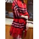 Replica Burberry Classic Check Cashmere Shawl 70 x 200 Red