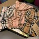 Replica Burberry TB Check Horseferry Cashmere Shawl 70 x 200 Brown
