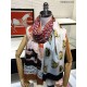 Replica Burberry Oyster Print Cashmere Shawl 110 x 200 Red