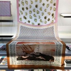 Fake Burberry Oyster Print Cashmere Shawl 110 x 200 Coffee Replica Fake Burberry Oyster Print Cashmere Shawl 110 x 200 Coffee Replica