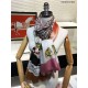 Fake Burberry Oyster Print Cashmere Shawl 110 x 200 Coffee Replica
