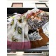 Fake Burberry Oyster Print Cashmere Shawl 110 x 200 Coffee Replica