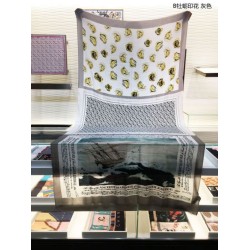 Replica Burberry Oyster Print Cashmere Shawl 110 x 200 Black