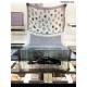 Replica Burberry Oyster Print Cashmere Shawl 110 x 200 Black