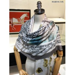 Replica Burberry Oyster Print Cashmere Shawl 110 x 200 Black