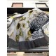 Replica Burberry Oyster Print Cashmere Shawl 110 x 200 Black