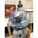 Replica Burberry Oyster Print Cashmere Shawl 110 x 200 Black