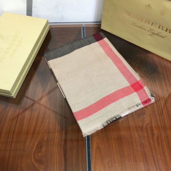 Replica Burberry Classic Check Cashmere Shawl 70 x 200 Brown