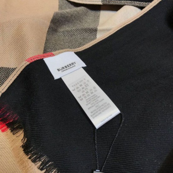 Replica Burberry Classic Check Cashmere Shawl 70 x 200 Brown