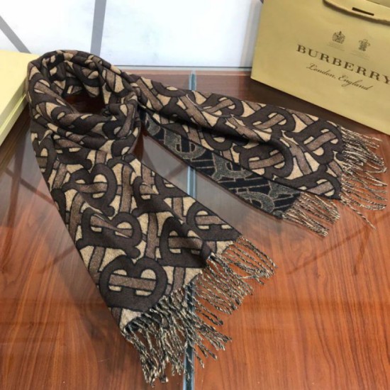 Fake Burberry TB Limit Edition Cashmere Shawl Coffee Replica