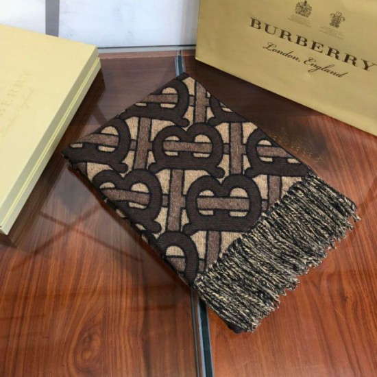Fake Burberry TB Limit Edition Cashmere Shawl Coffee Replica