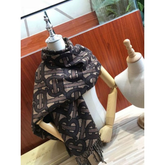 Fake Burberry TB Limit Edition Cashmere Shawl Coffee Replica