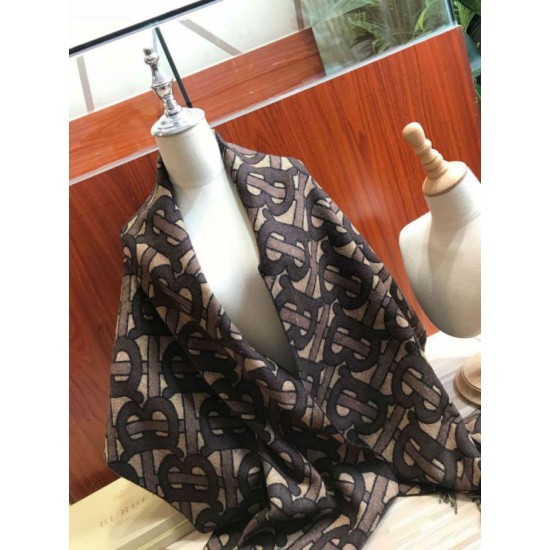 Fake Burberry TB Limit Edition Cashmere Shawl Coffee Replica