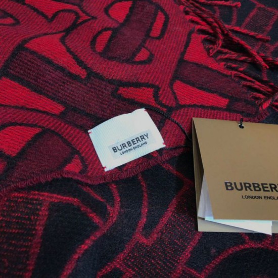 Replica Burberry TB Limit Edition Cashmere Shawl Claret