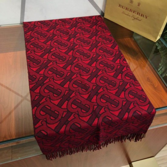 Replica Burberry TB Limit Edition Cashmere Shawl Claret