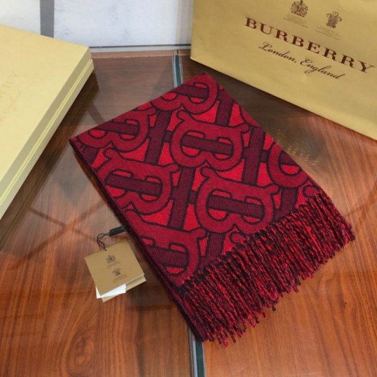 Replica Burberry TB Limit Edition Cashmere Shawl Claret