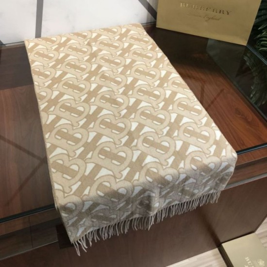Fake Burberry TB Limit Edition Cashmere Shawl Apricot Replica