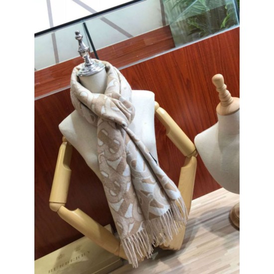 Fake Burberry TB Limit Edition Cashmere Shawl Apricot Replica