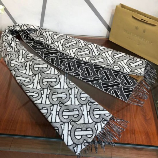 Replica Burberry TB Limit Edition Cashmere Shawl Gray
