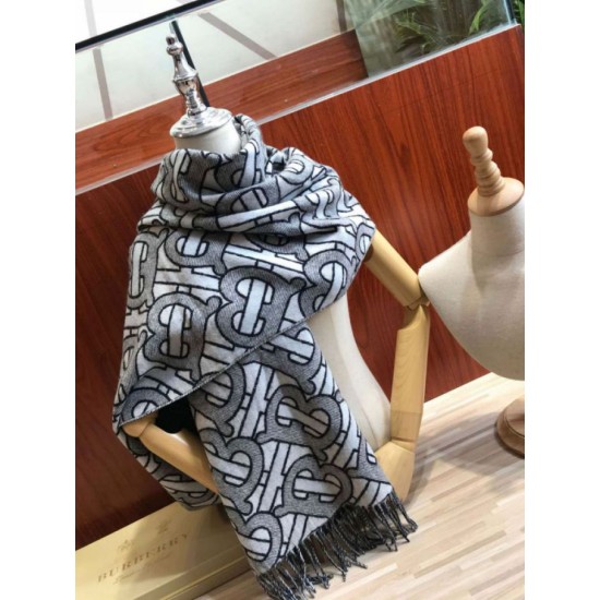 Replica Burberry TB Limit Edition Cashmere Shawl Gray