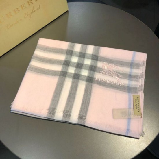 Replica Burberry Classic Horse Cashmere Shawl Pink