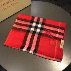 Replica Burberry Classic Horse Cashmere Shawl Red