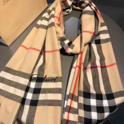 Replica Burberry Classic Check Cashmere Shawl 70 x 220 Brown