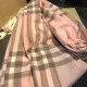Replica Burberry Classic Check Cashmere Shawl 70 x 220 Pink