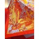 Replica Hermes Landscape Cashmere Silk Shawl 140 Orange
