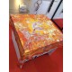 Replica Hermes Landscape Cashmere Silk Shawl 140 Orange
