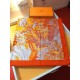 Replica Hermes Landscape Cashmere Silk Shawl 140 Orange