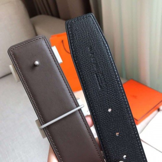 Replica Hermes Constance 2 Belt Buckle Black Epsom 42MM Strap