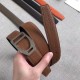 Replica Hermes Etrier Buckle Belt Brown Clemence 32 MM Strap