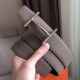 Replica Hermes H d'Ancre Reversible Belt Grey/Noir Leather
