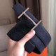 Replica Hermes H d'Ancre Reversible Belt Sapphire/Ardoise Leather