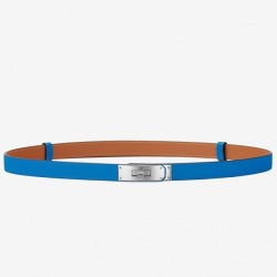 Replica Hermes Kelly Belt Blue Epsom Leather
