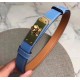 Replica Hermes Kelly Belt Blue Epsom Leather