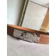 Fake Hermes Kelly Belt Brown Epsom Leather Replica